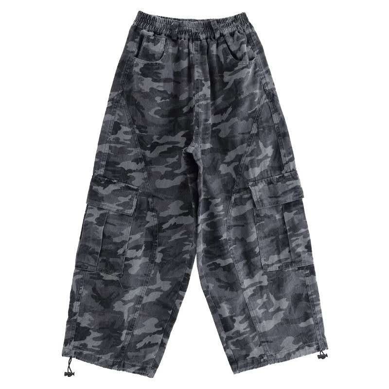 Red Crop & Camo Cargo Two-Piece