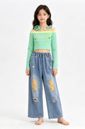 Fresh Bloom Denim Set