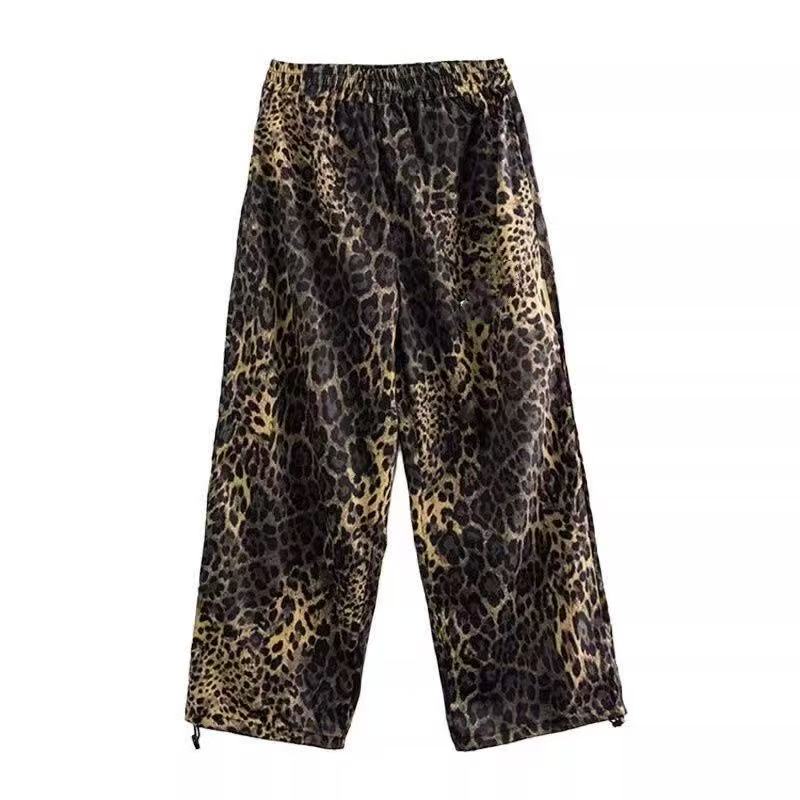 Leopard Baggy Cargo Pants Set