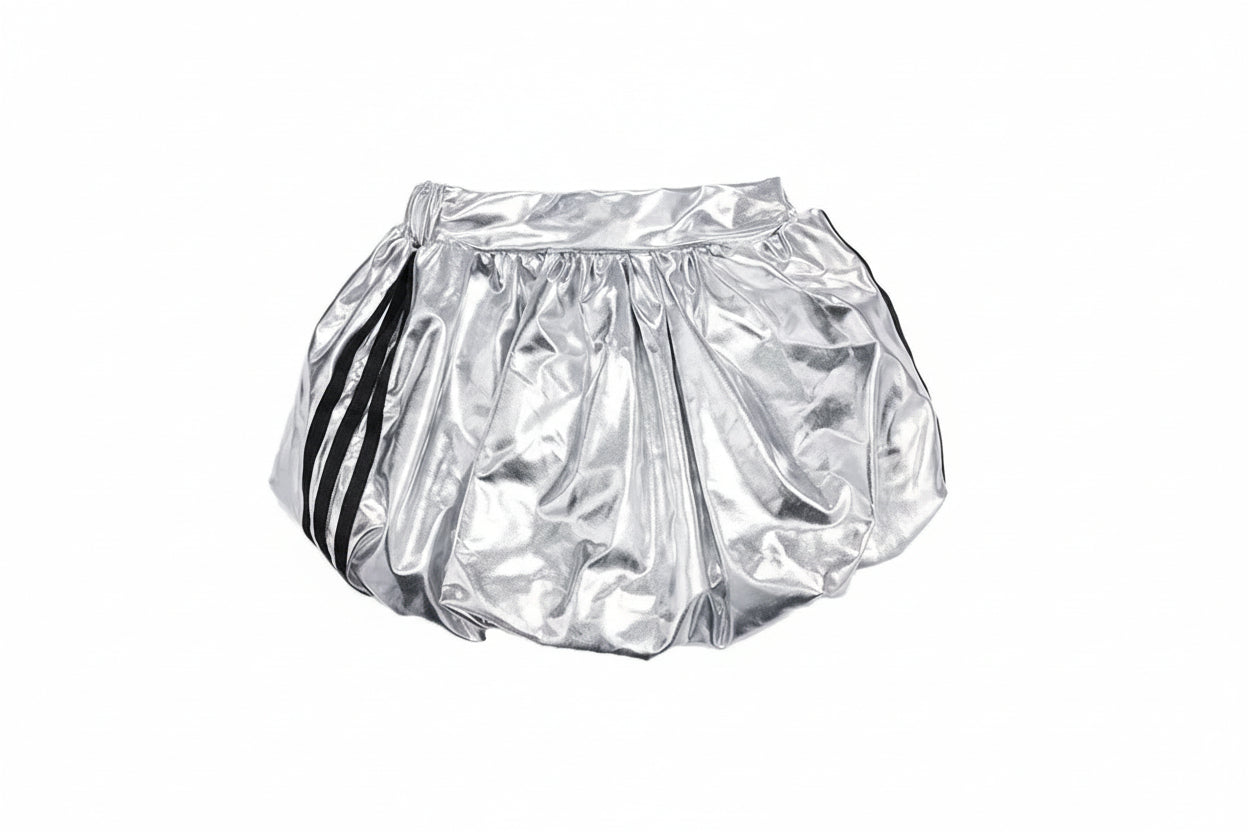 Shimmering Silver Shorts