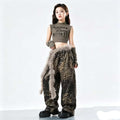 Leopard Baggy Cargo Pants Set